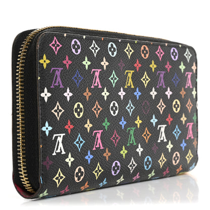 Louis Vuitton Monogram Multicolor Zippy Wallet Black Grenade 3 of 12