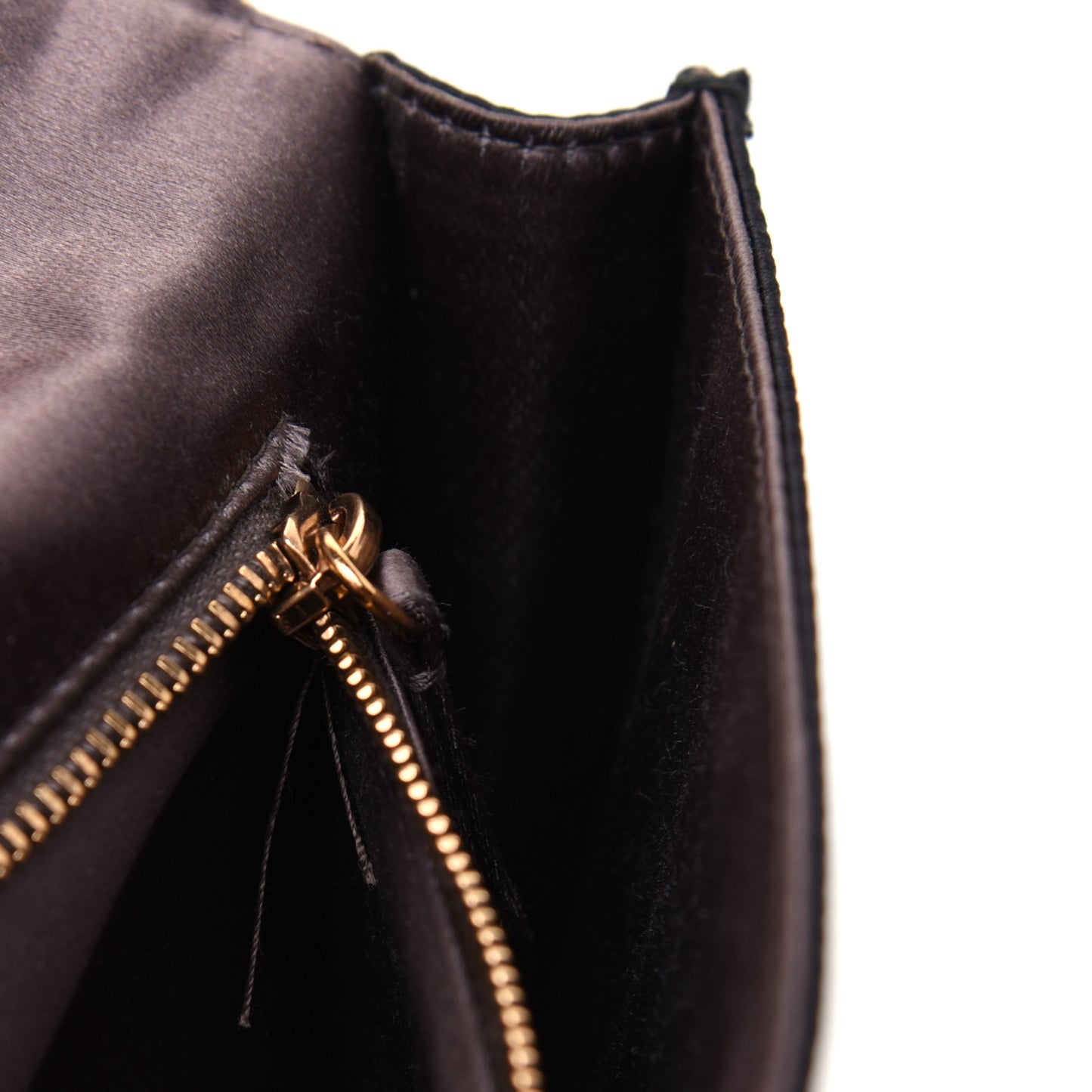Satin Pochette Bag Black