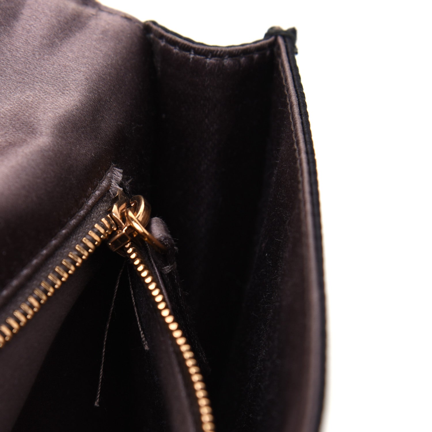Prada Satin Pochette Bag Black 10 of 15