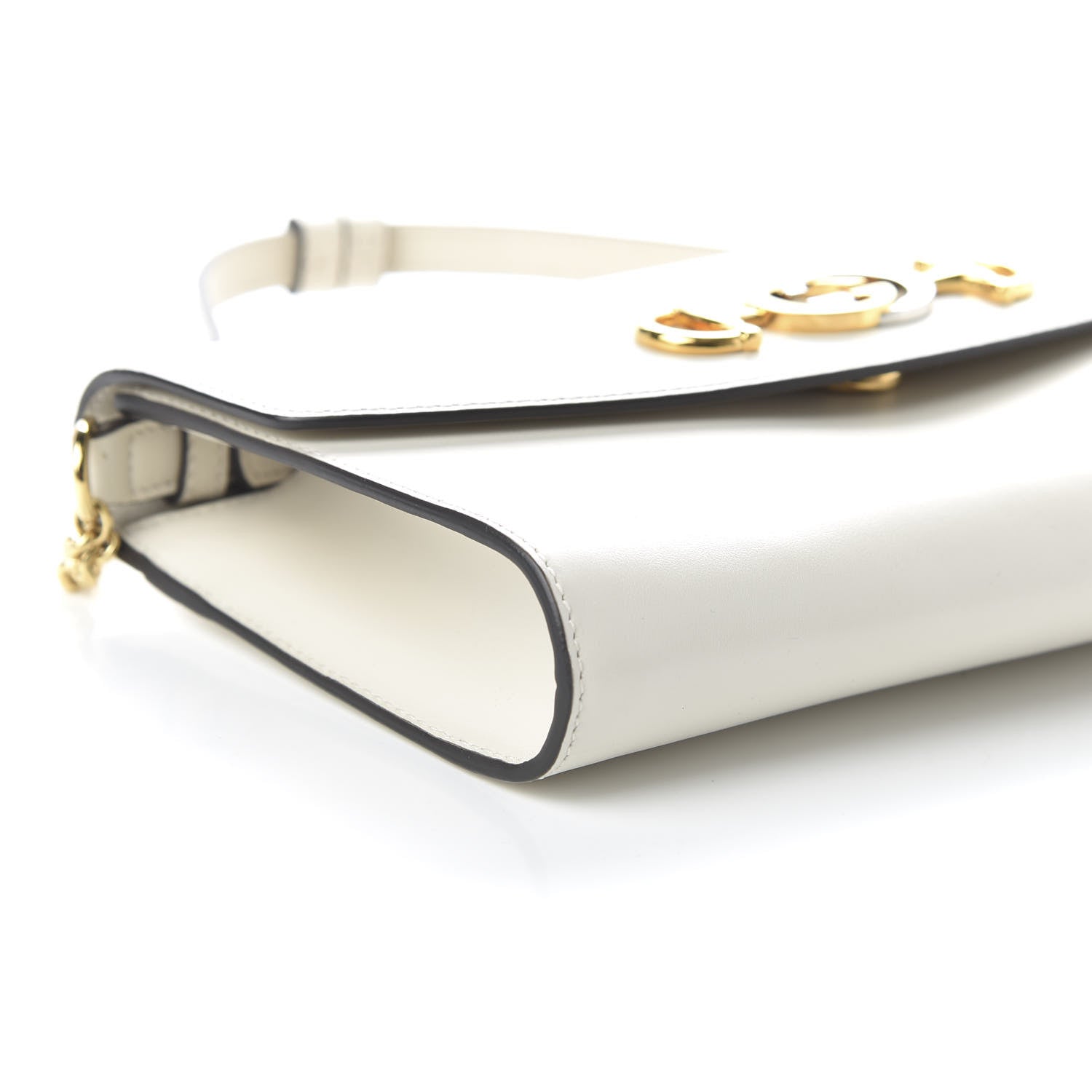 Gucci Shibuya Calfskin Small Zumi Top Handle Shoulder Bag Mystic White 6 of 10