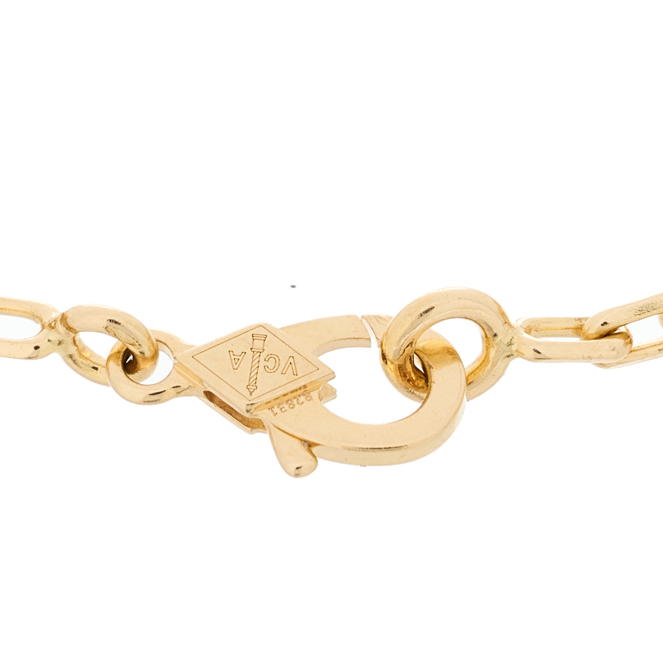 18K Yellow Gold Black Onyx 5 Motifs Vintage Alhambra Bracelet