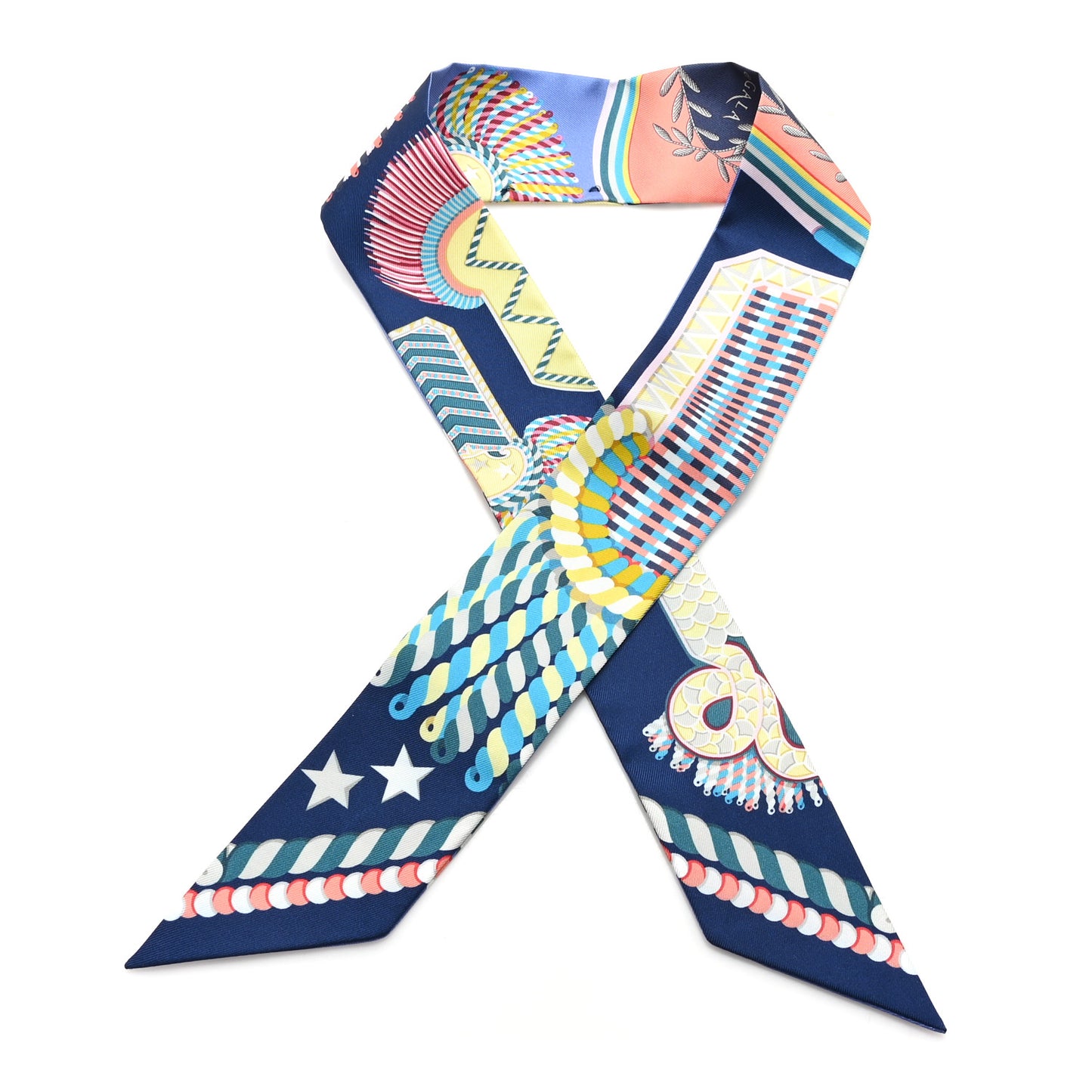 Silk Epaulettes De Gala Twilly Blue Multicolor