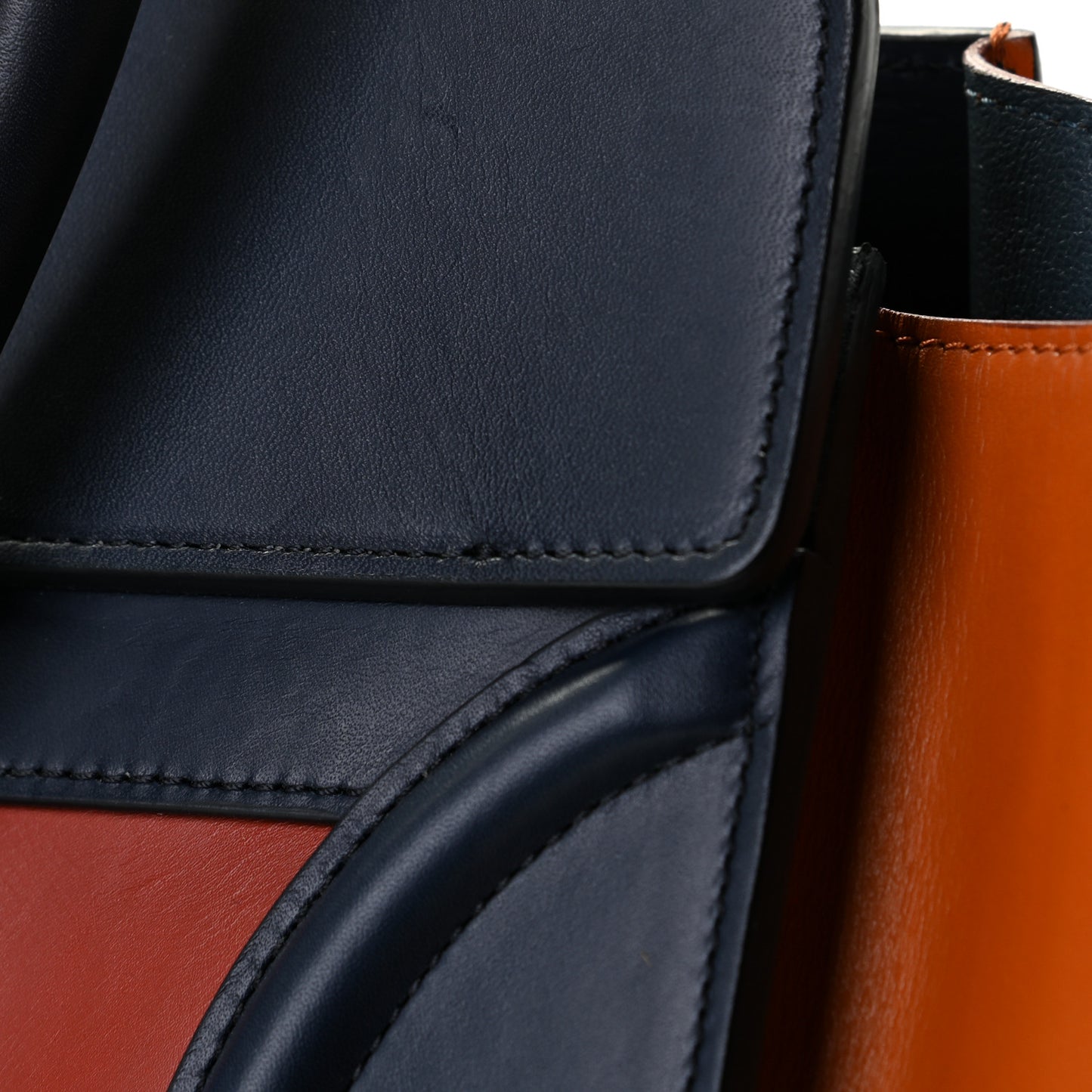 Smooth Calfskin Mini Tri-Color Luggage Brick
