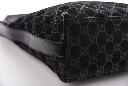 Gucci Suede Guccissima Small Hobo Black 11 of 12