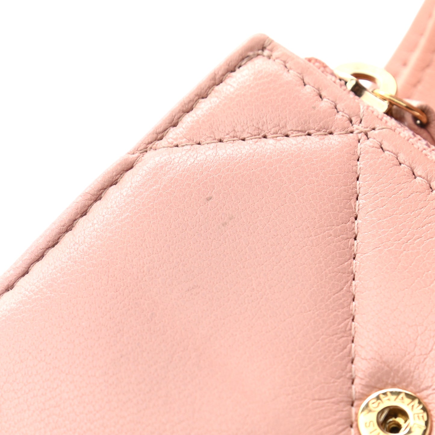 Quilted Chanel 19 Small Flap Wallet Beige
