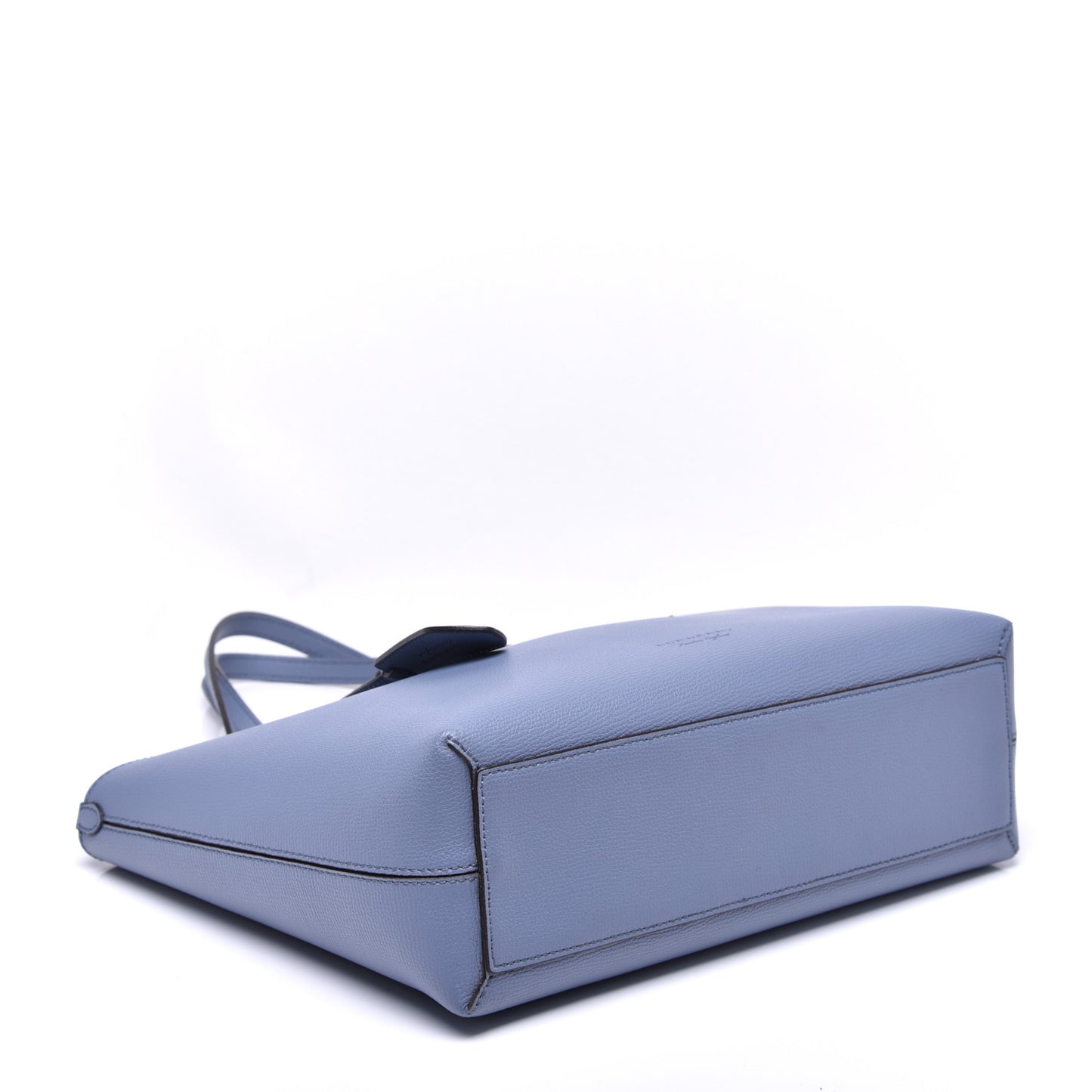 Calfskin Haymarket Check Medium Reversible Tote Blue