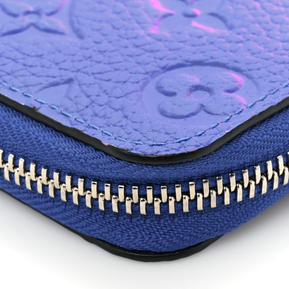 Louis Vuitton Taurillon Illusion Zippy Vertical Wallet Bleu Rose 11 of 13