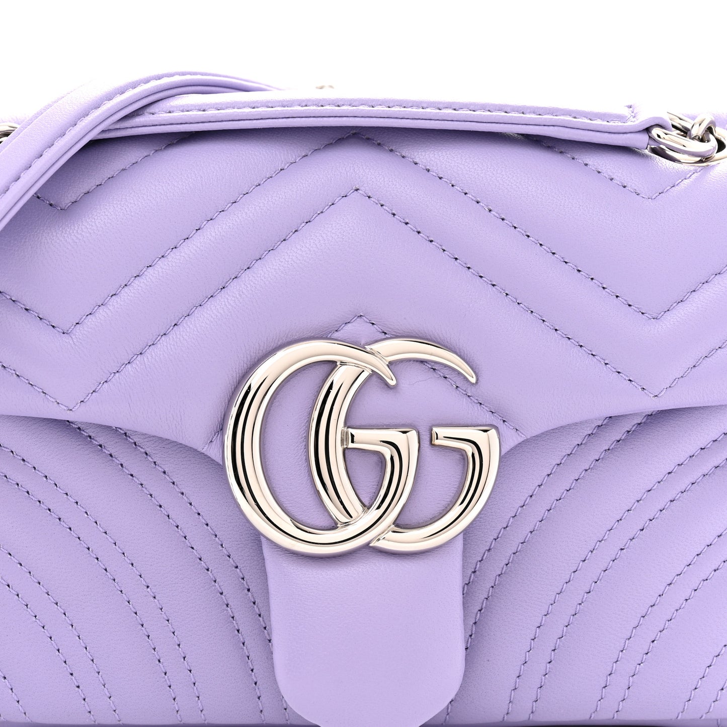 Lambskin Matelasse Small GG Marmont Shoulder Bag Lapis