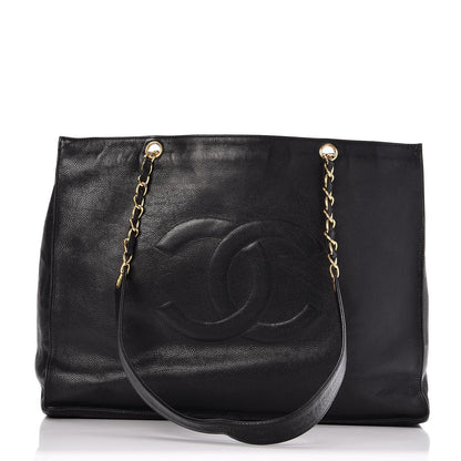 Chanel Caviar CC Shopper Tote Black 1 of 11