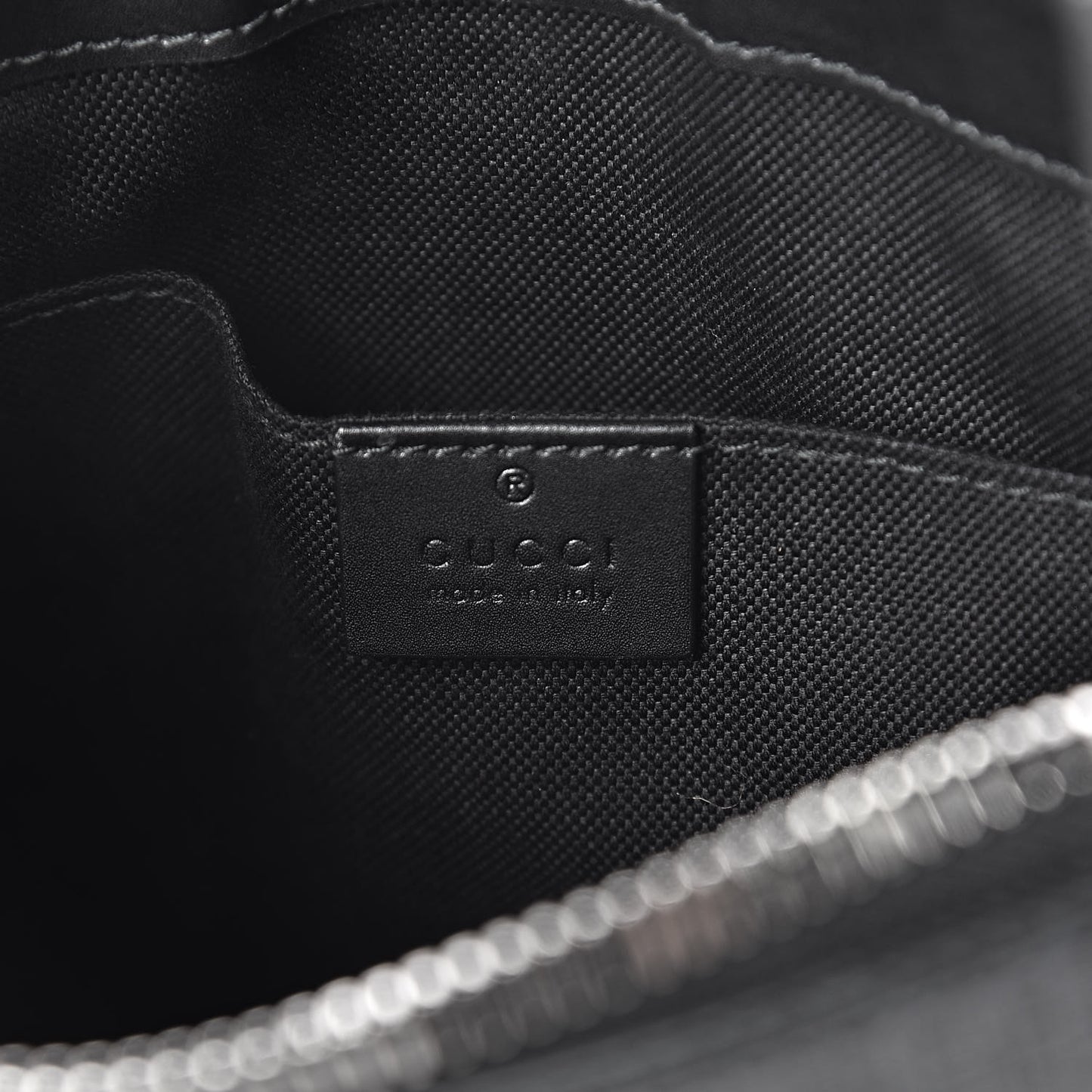 GG Supreme Monogram Web Small Flat Messenger Bag Black Grey