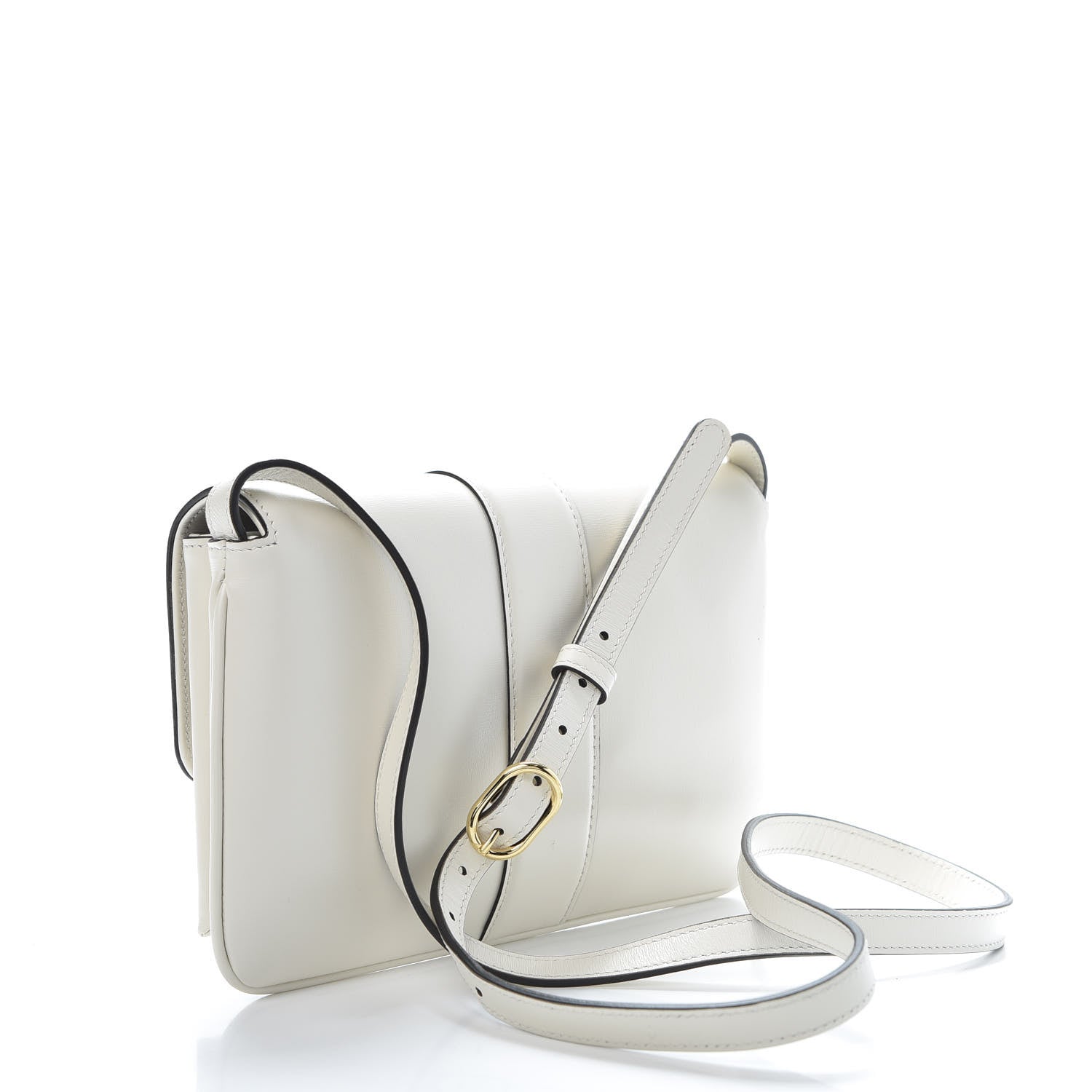 Gucci Calfskin Small Arli Flap Shoulder Bag Mystic White 2 of 13