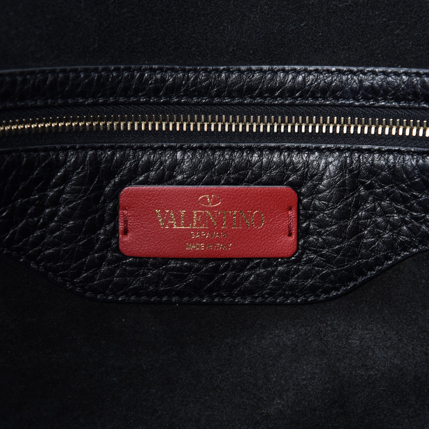 Valentino Garavani Grained Calfskin Rockstud Shoulder Tote Black 8 of 9