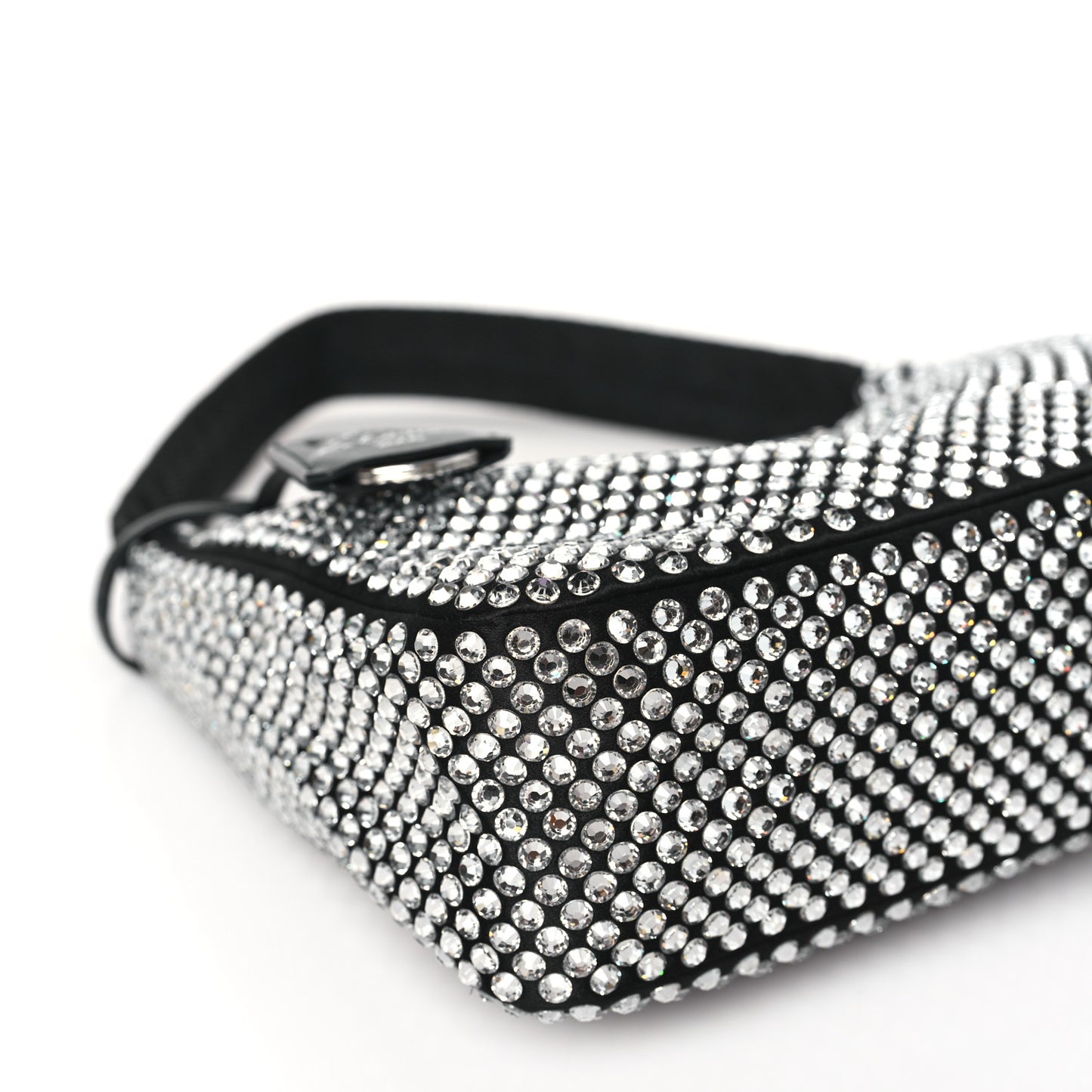 Satin Crystal Mini Re-Edition 2000 Bag Cristal