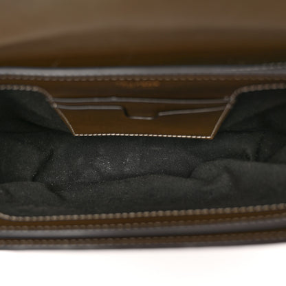 Tom Ford Smooth Calfskin Padlock Saddle Crossbody Bag Green 5 of 11