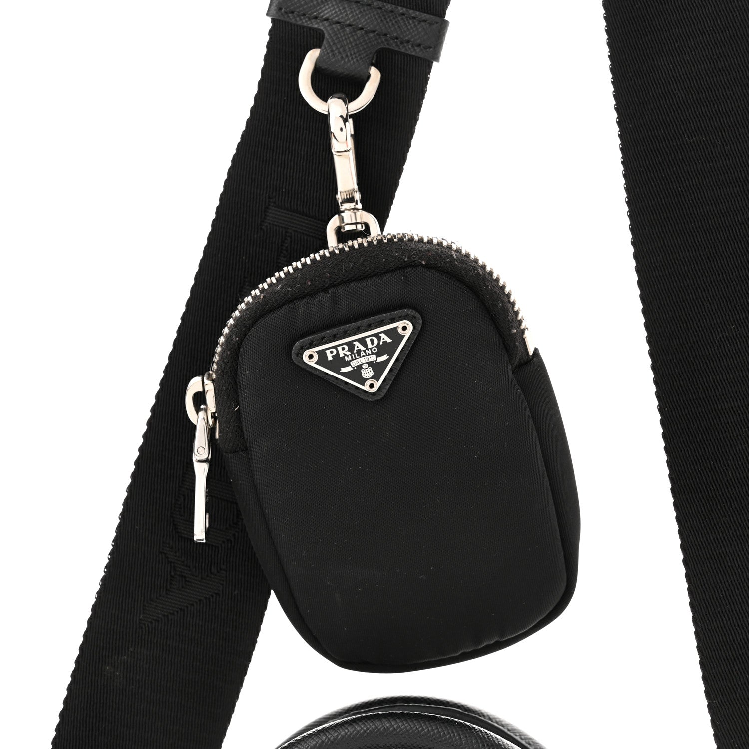 Prada Nylon Saffiano Re-Edition 2005 Top Handle Crossbody Bag Black 13 of 13