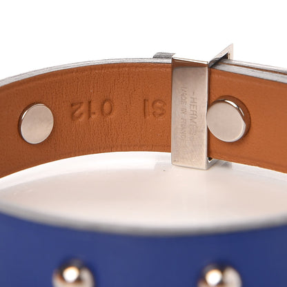 Hermes Swift Mini Dog Clous Ronds Bracelet T2 Bleu Electrique 3 of 4