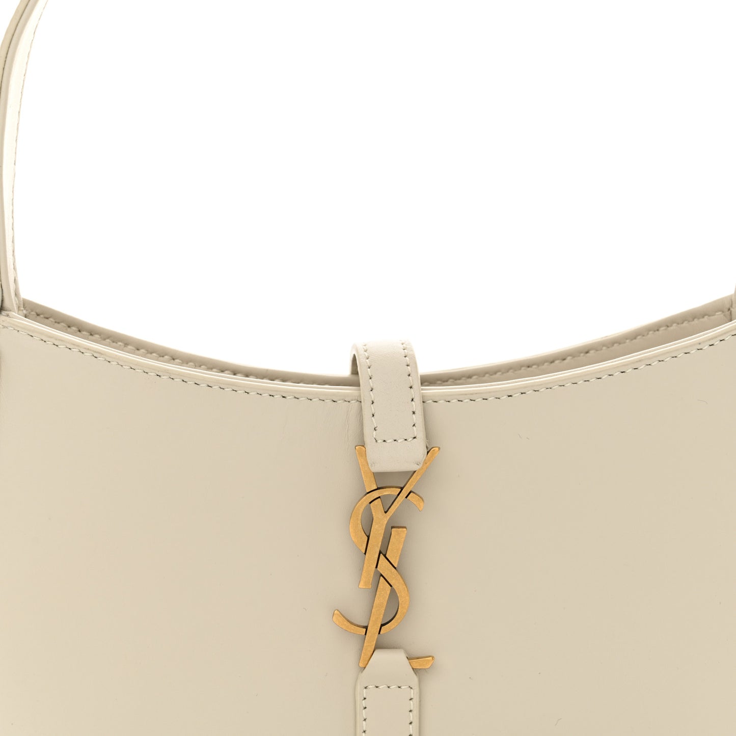 Smooth Calfskin Le 5 A 7 Mini Hobo Blanc Vintage