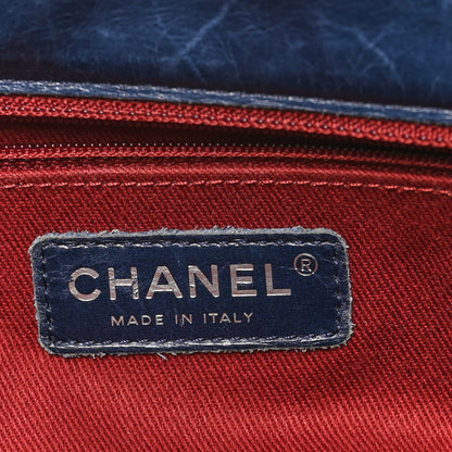 Chanel Glazed Calfskin Quilted Large Coco Soft Flap Navy 6 of 10