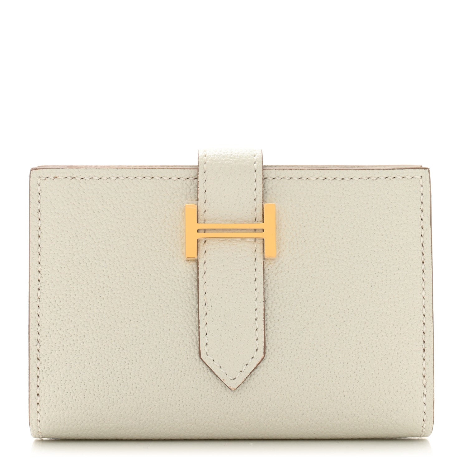 Hermes Chevre Mysore Mini Bearn Wallet Mushroom 1 of 9