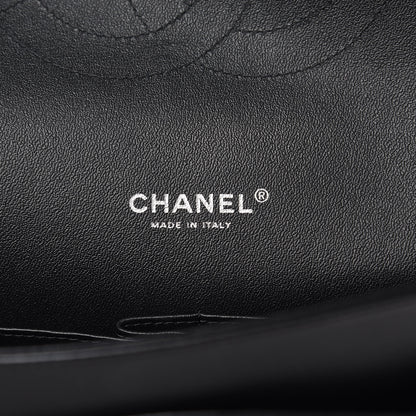 Chanel Lambskin Chevron Quilted Maxi Double Flap So Black 6 of 14