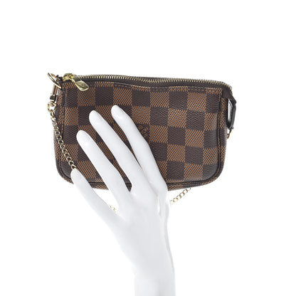 Louis Vuitton Damier Ebene Mini Pochette Accessories 2 of 8