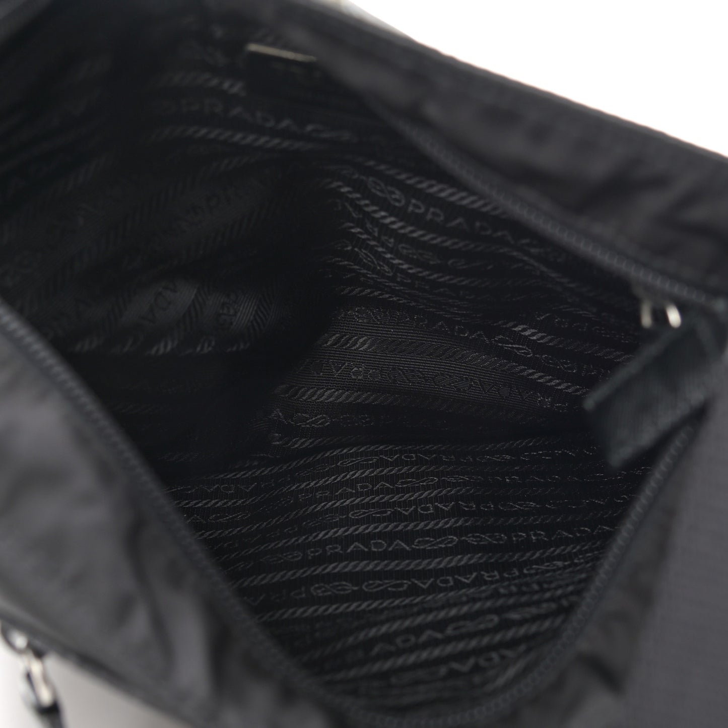 Nylon Vela Flat Messenger Bag Black
