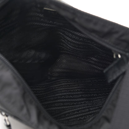 Prada Nylon Vela Flat Messenger Bag Black 5 of 9