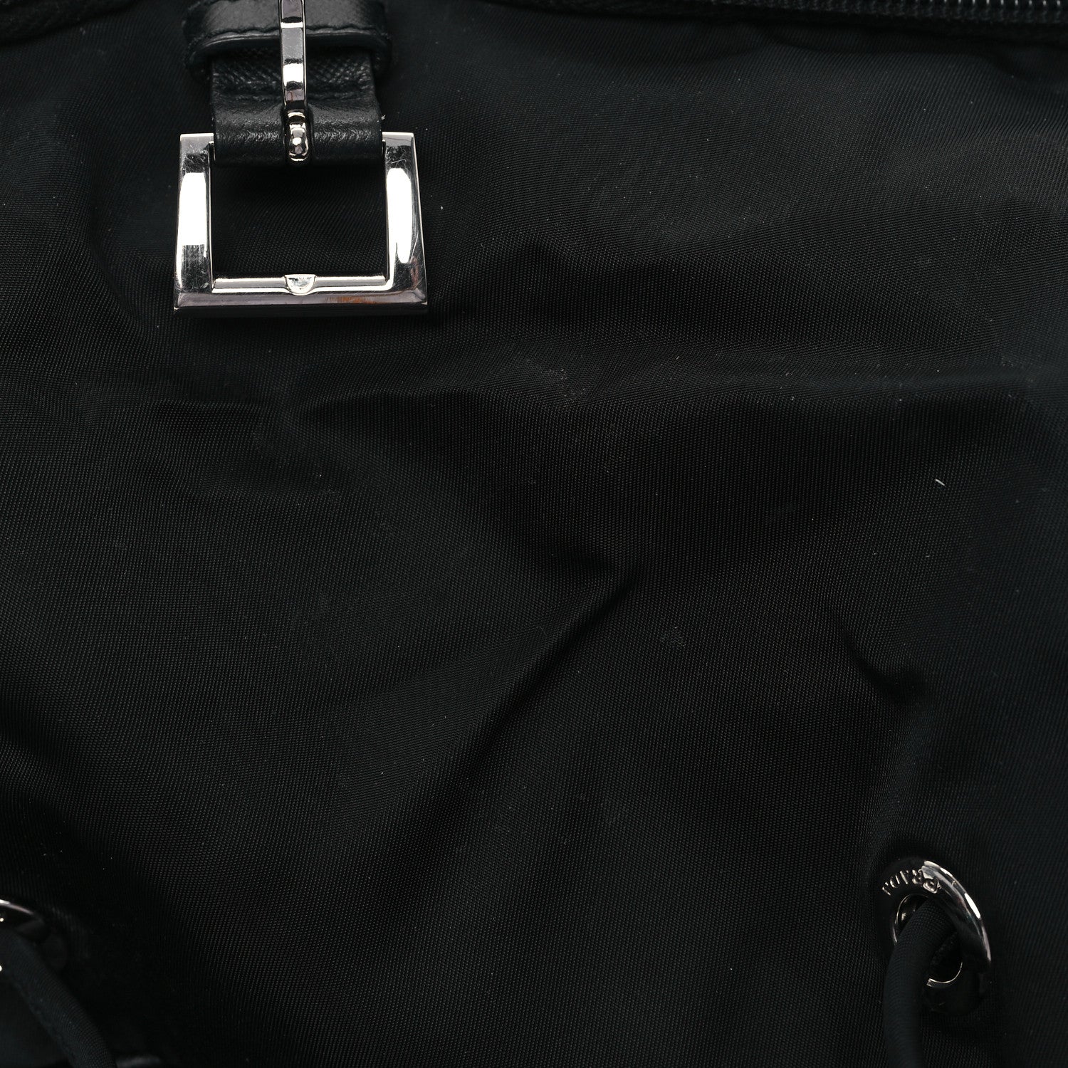 Prada Tessuto Nylon Saffiano Vela Backpack Black 12 of 14