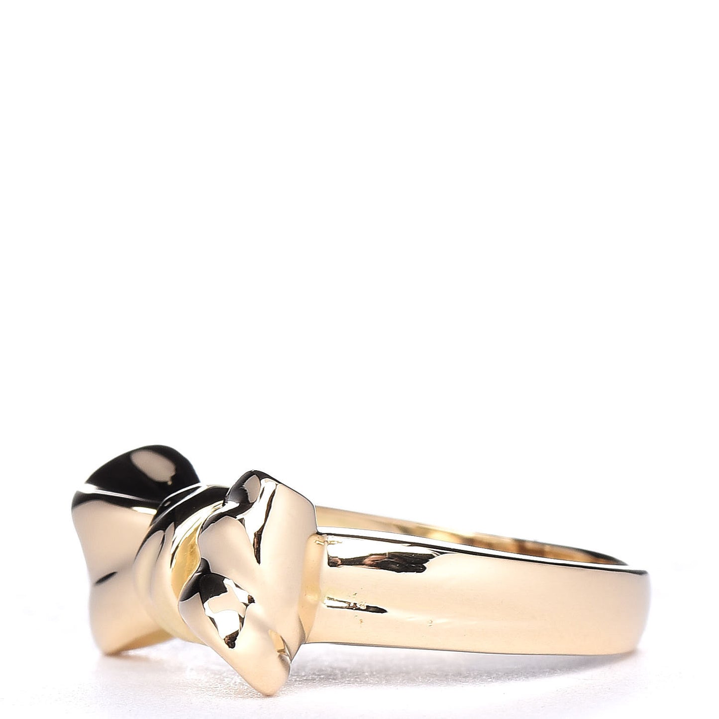 18K Yellow Gold Bow Ring 48 4.5