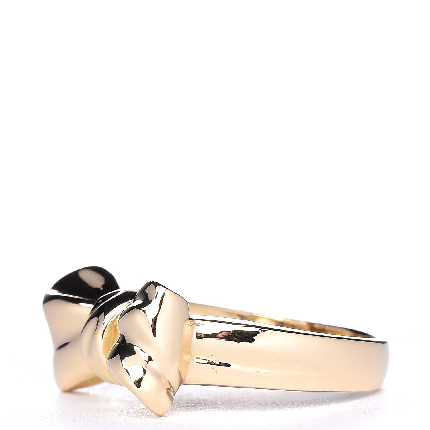 Tiffany 18K Yellow Gold Bow Ring 48 4.5 3 of 6