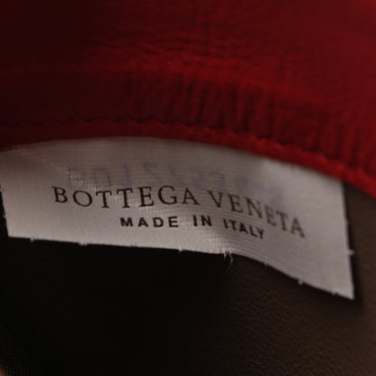 Bottega Veneta Nappa Intrecciato Half Zip Around Wallet Red 7 of 9