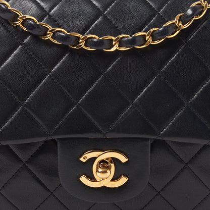 Chanel Lambskin Quilted Medium Double Flap Black 7 of 8