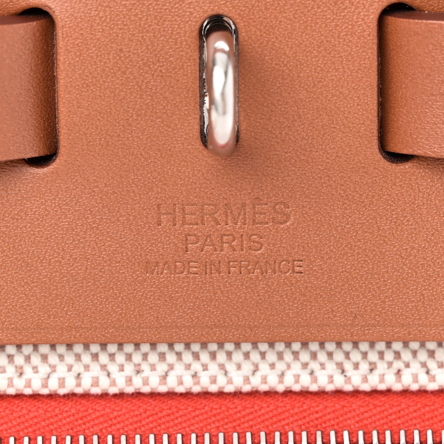 Toile H Berline Vache Hunter Herbag Zip 31 PM Orange Mecano Fauve
