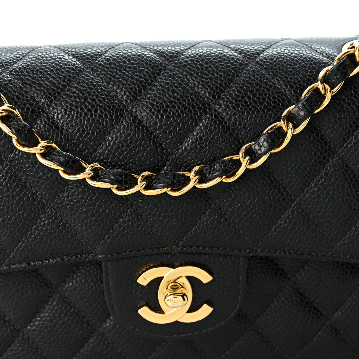 Chanel Caviar Quilted Small Double Flap Black 8 of 10