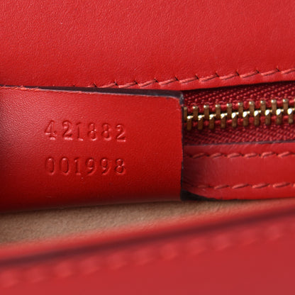 Gucci Calfskin Small Sylvie Shoulder Bag Hibiscus Red 8 of 18