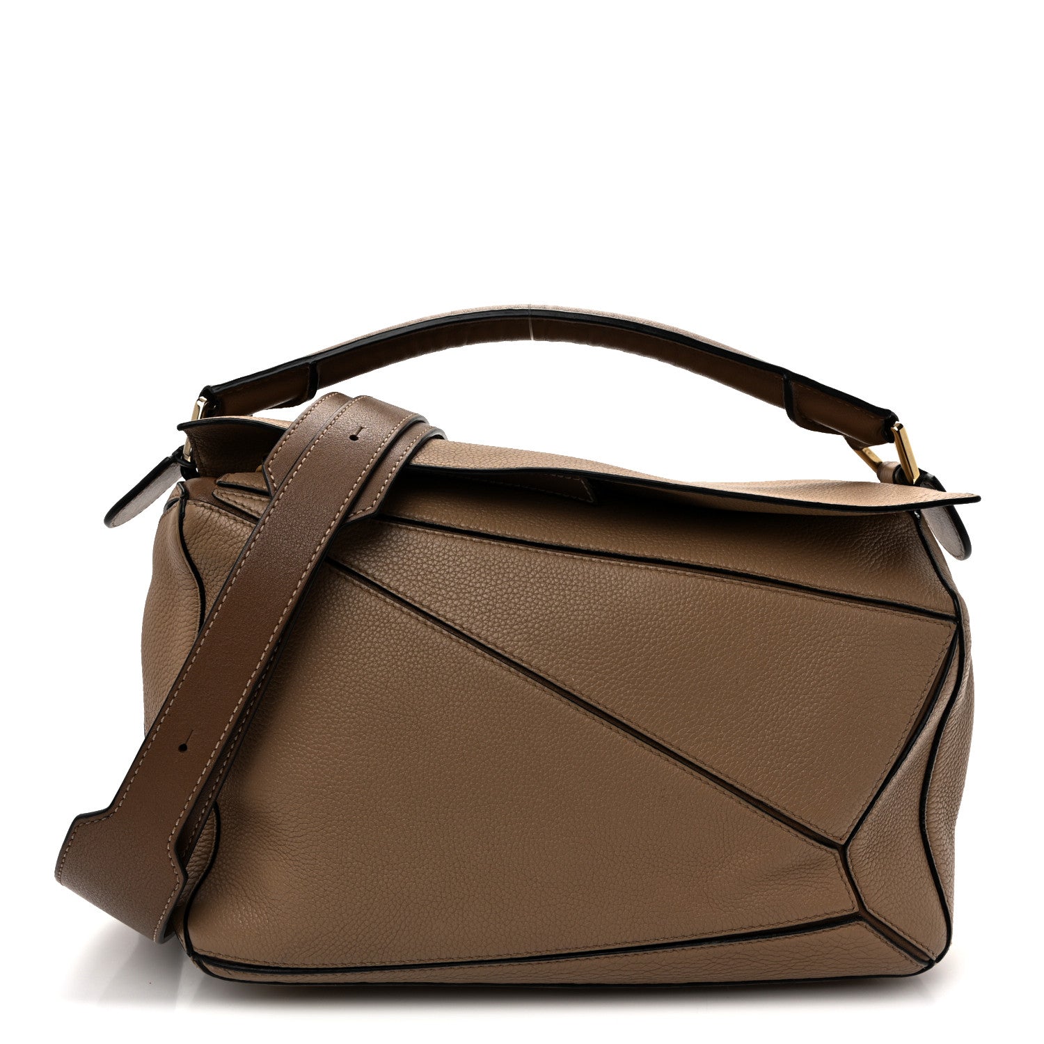 Loewe Calfskin Medium Puzzle Bag Sand Mink 1 of 9