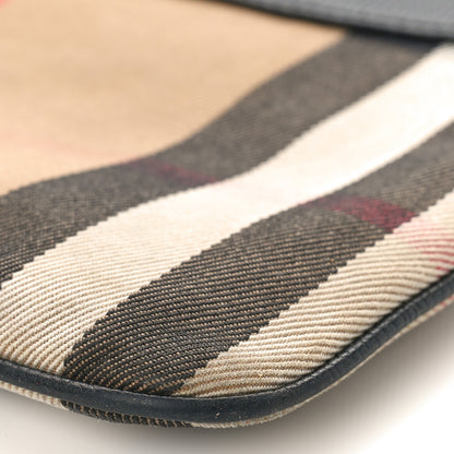 Burberry House Check Derby Peyton Crossbody Clutch Bag Black 9 of 11