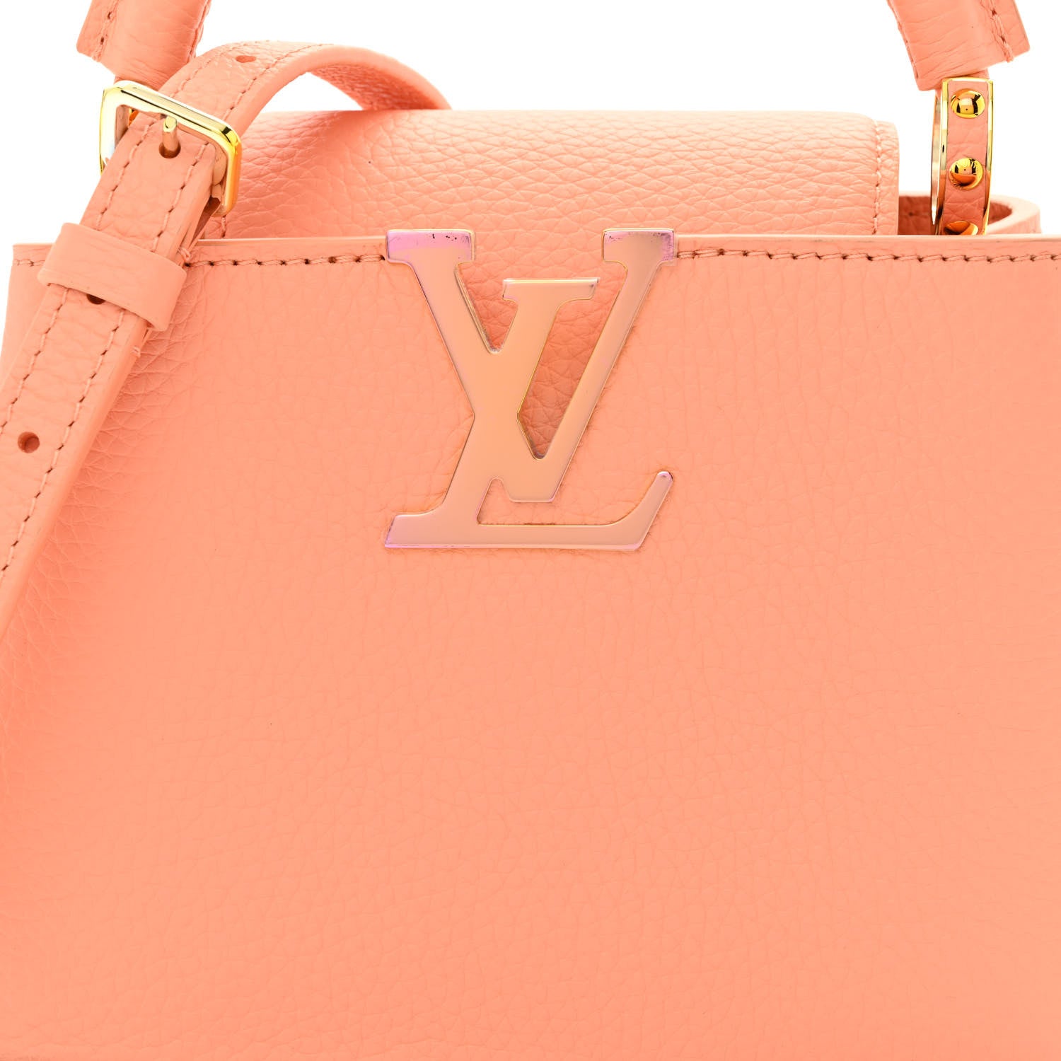 Louis Vuitton Taurillon Mini Capucines Abricot 7 of 9