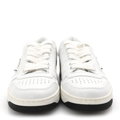 Prada Vitello Rois Triangle Womens Downtown Low Top 30mm Sneakers 36 White Black 3 of 10