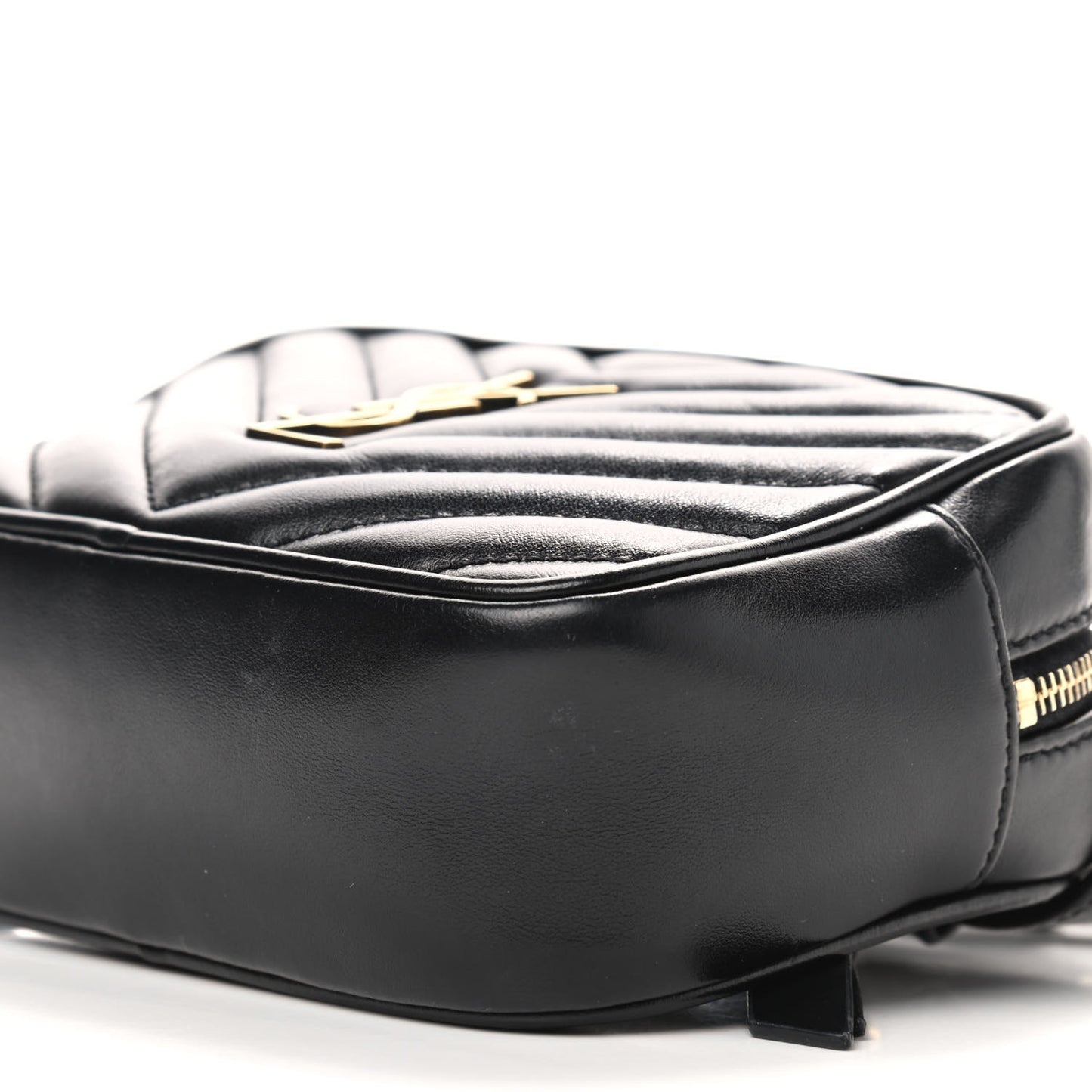 Calfskin Matelasse Monogram Lou Belt Bag Black