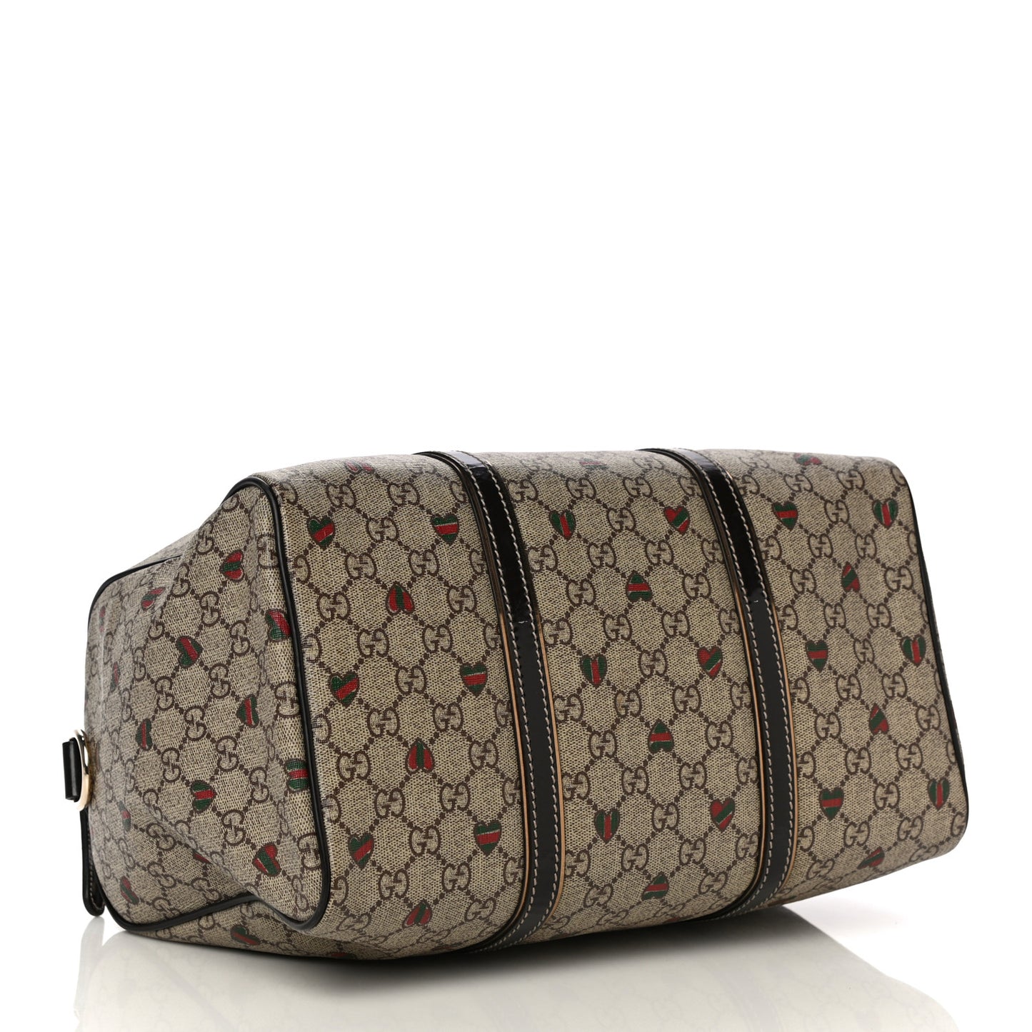 GG Plus Monogram Hearts Medium Joy Boston Dark Brown