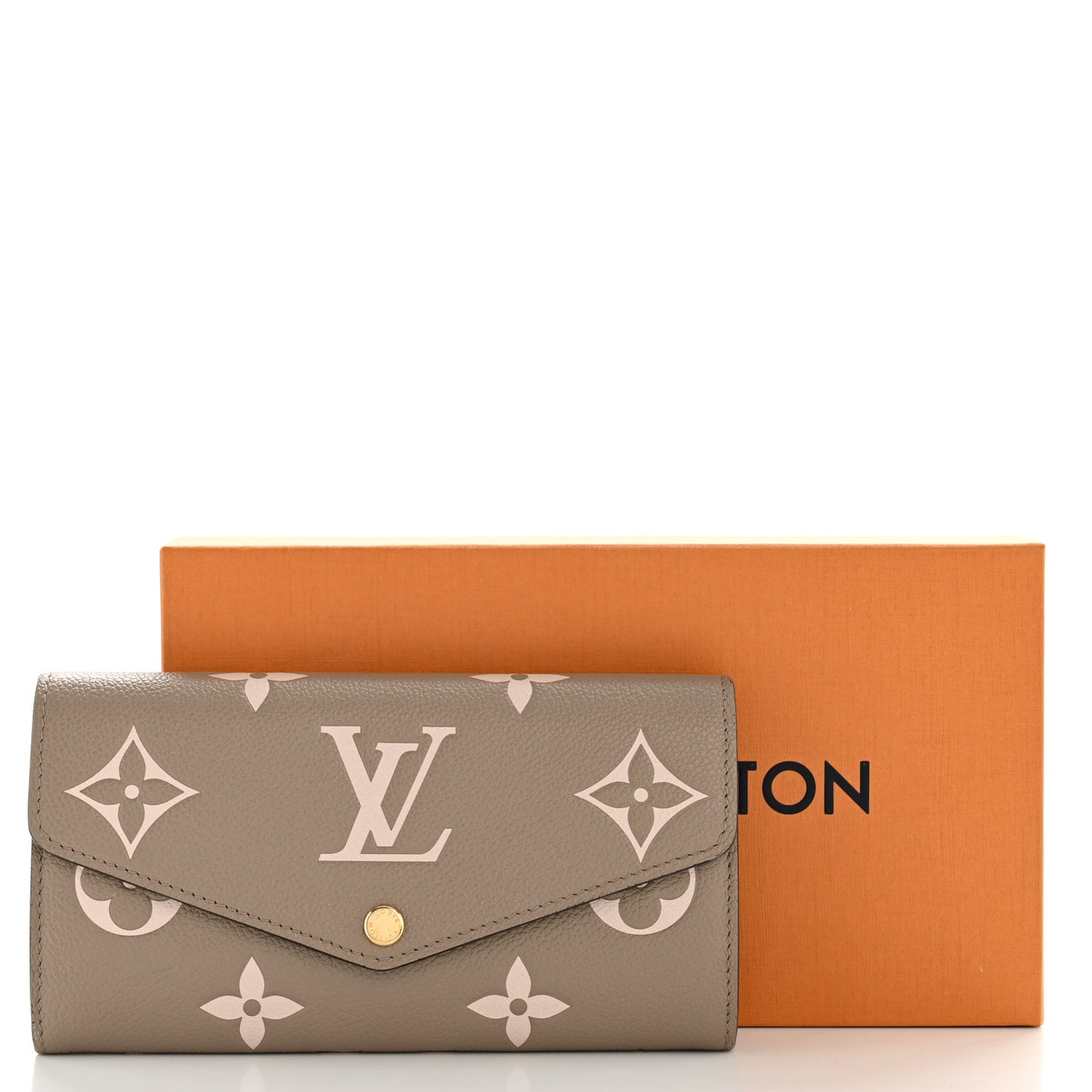Empreinte Monogram Giant Sarah Wallet Tourterelle Creme