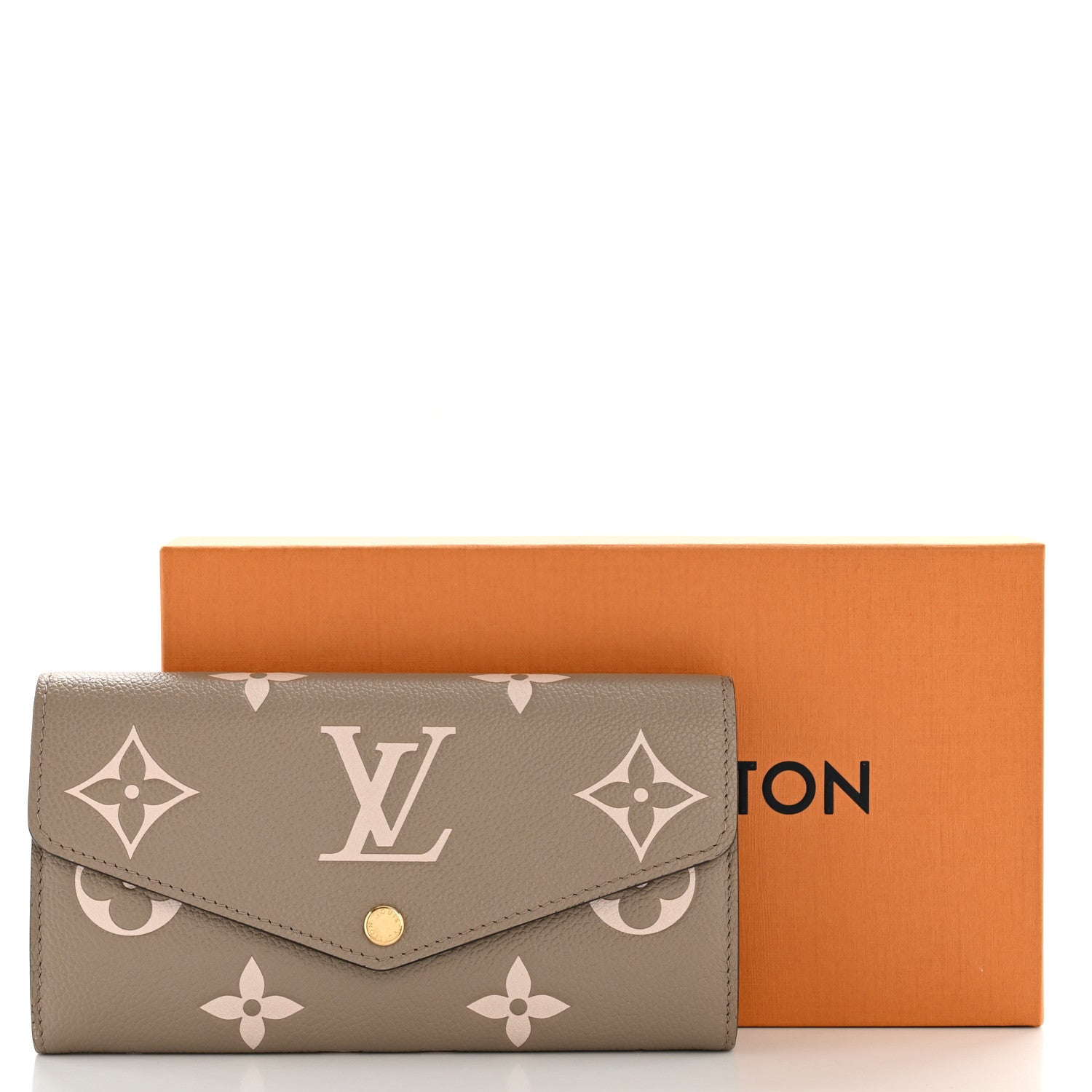 Louis Vuitton Empreinte Monogram Giant Sarah Wallet Tourterelle Creme 8 of 8
