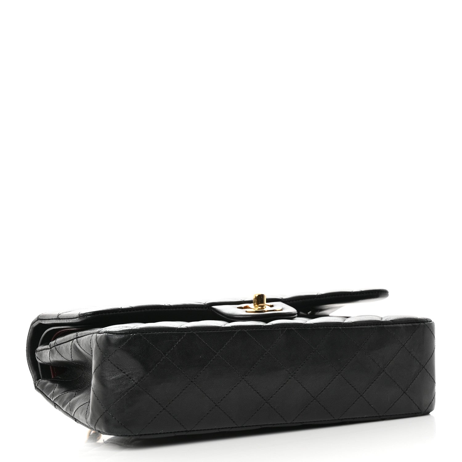 Chanel Lambskin Quilted Medium Double Flap Black 4 of 14