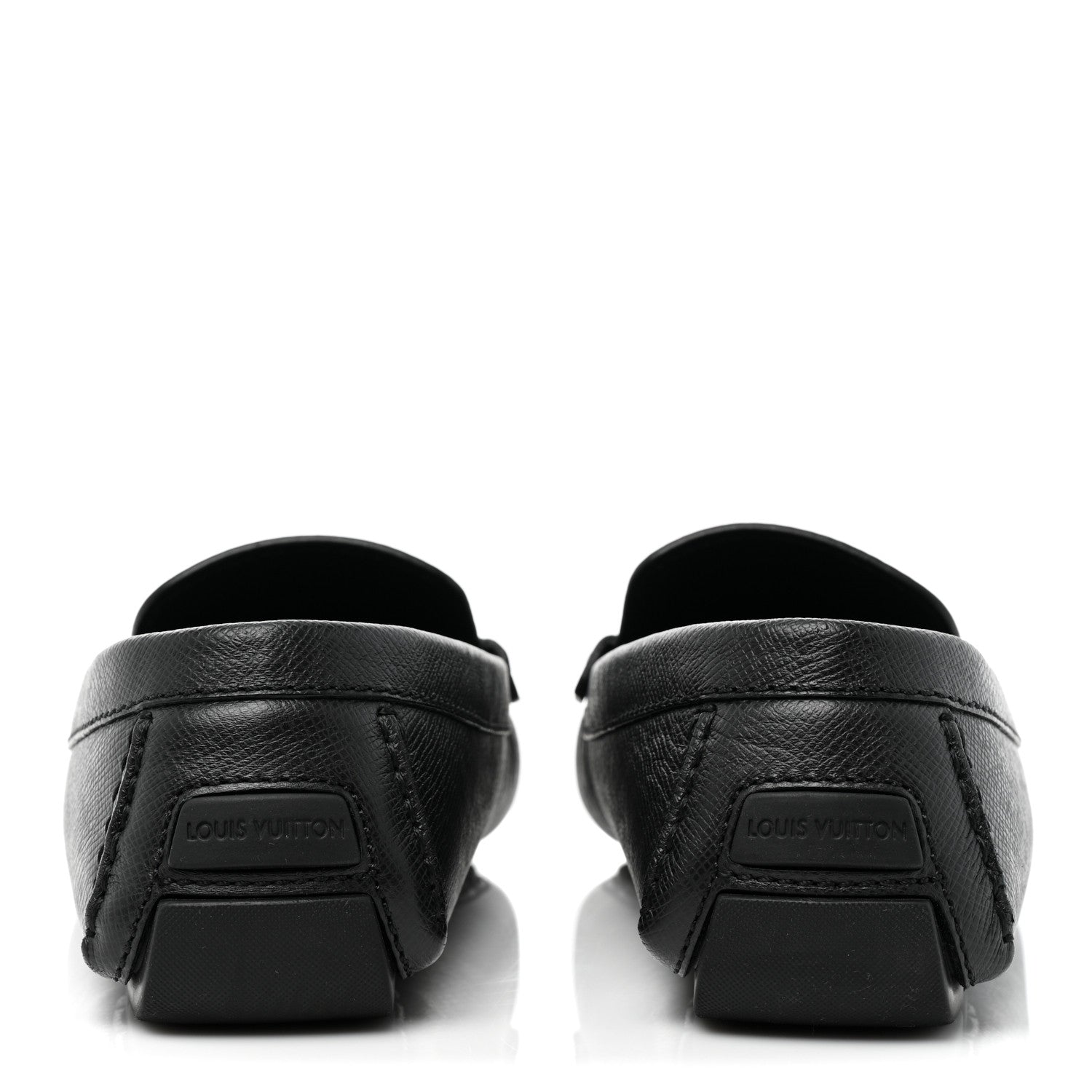 Louis Vuitton Taiga Mens Monte Carlo Car Shoe Moccasin Loafers 9 Black 4 of 10