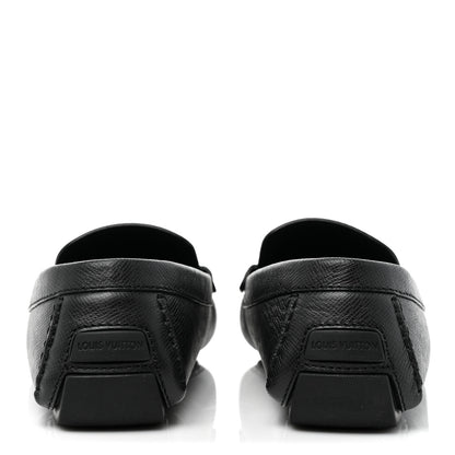 Louis Vuitton Taiga Mens Monte Carlo Car Shoe Moccasin Loafers 9 Black 4 of 10
