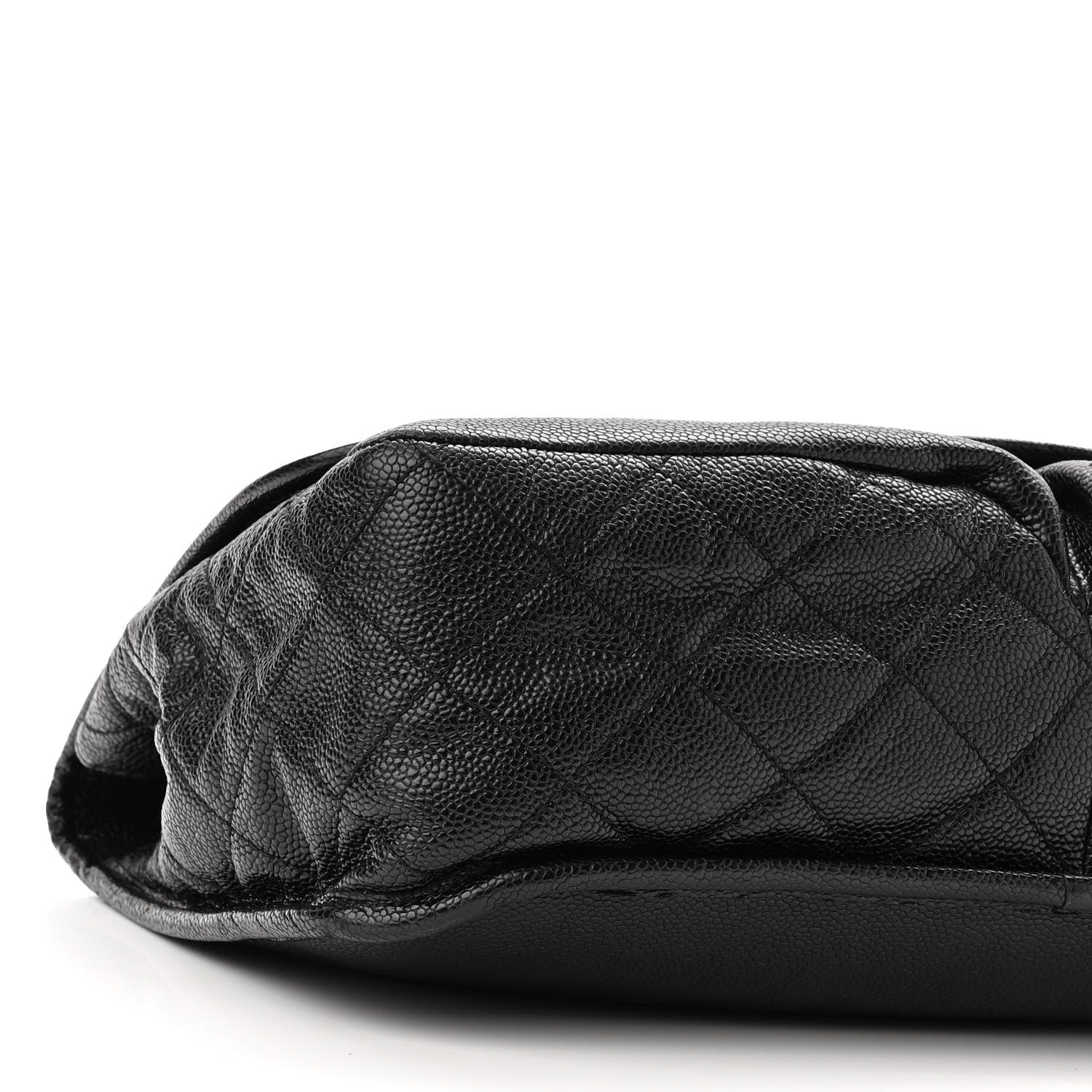 Chanel Grained Calfskin Large Natural Beauty Flap Black 9 of 10