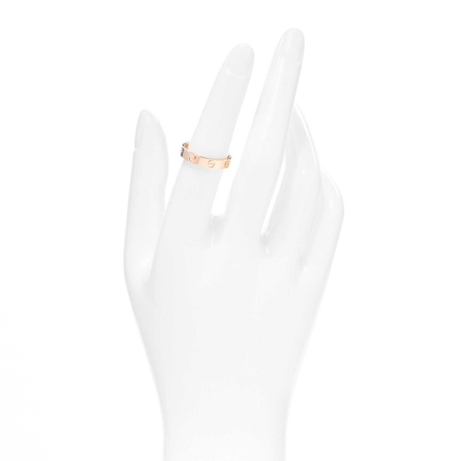Cartier 18K Pink Gold 3.5mm LOVE Wedding Band Ring 53 6.5 2 of 4