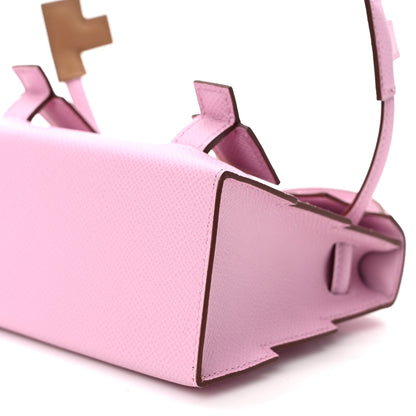 Hermes Epsom Quelle Idole Picto Kelly Doll Handbag Mauve Sylvestre 9 of 10