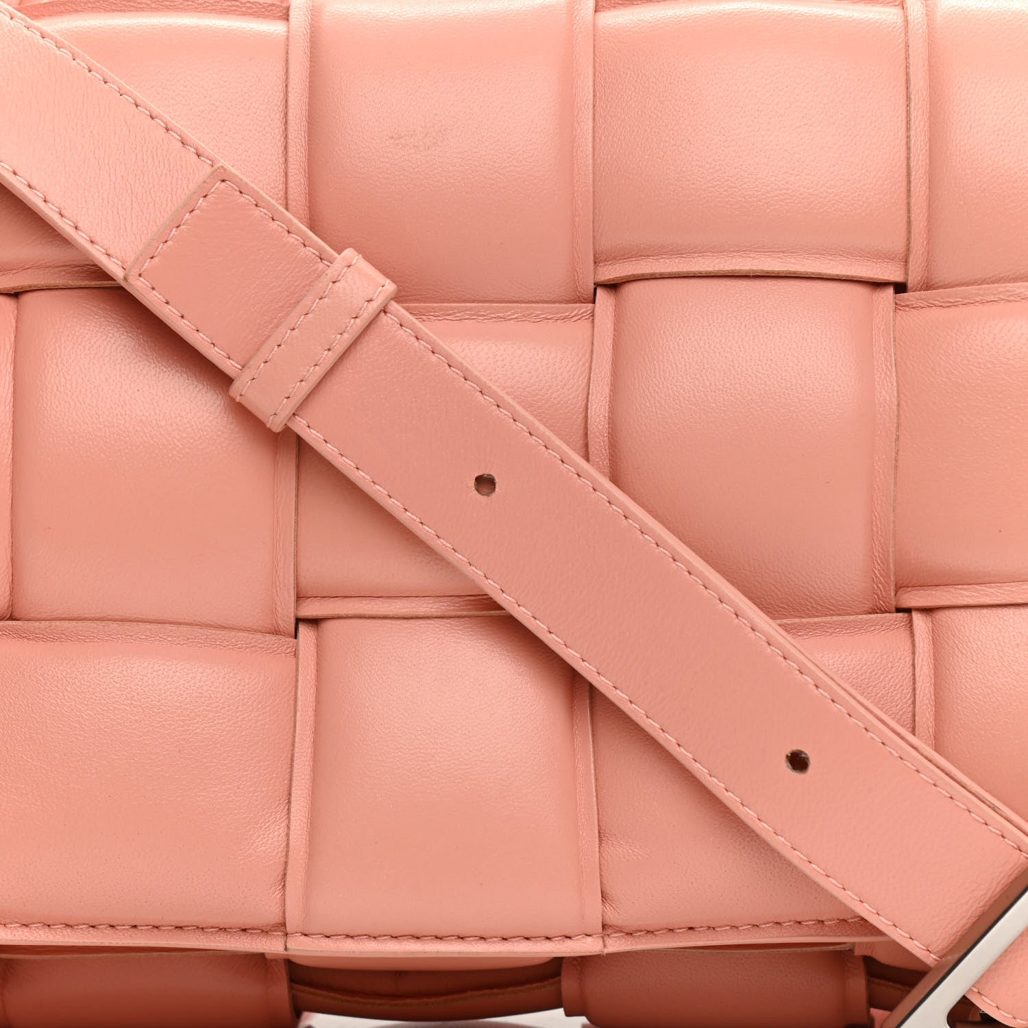 Bottega Veneta Nappa Maxi Intreccio Padded Cassette Crossbody Bag Peachy 8 of 11